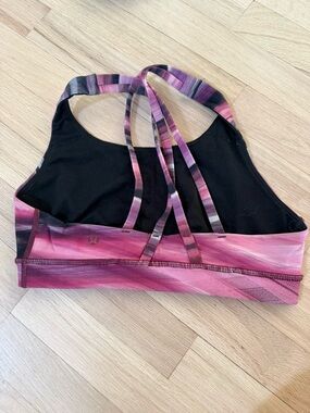 lululemon athletica Pink Ombre Strappy Sports Bra